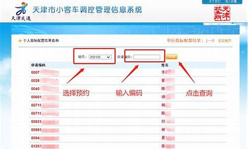 天津小汽车摇号结果查询-天津小汽车摇号结果查询网